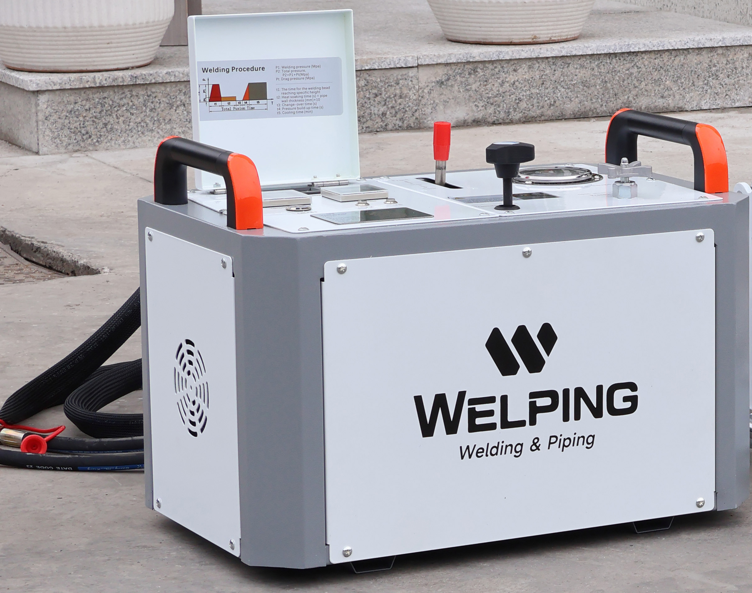Üst düzey seri hidrolik HDPE boru füzyon kaynağı makinesi WP200A Pro